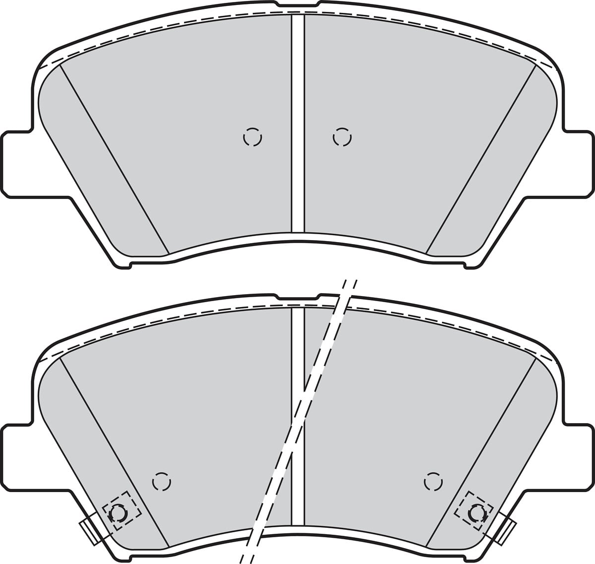 Jeu de 4 plaquettes de frein VALEO ref. 302139